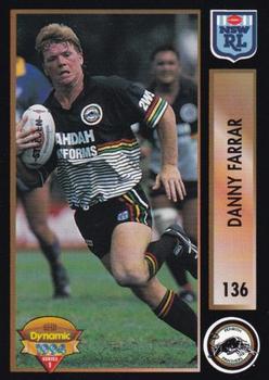 1994 Dynamic Rugby League Series 1 #136 Danny Farrar Front